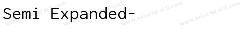 Semi Expanded字体转换